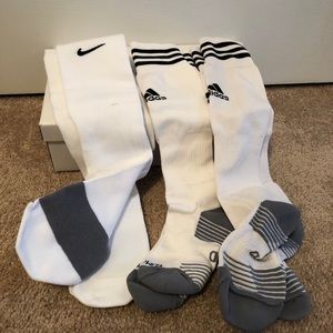 Nike and Adidas Soccer Socks